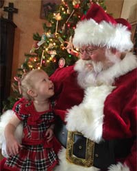 majestic santa suit with baby girl