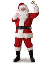 cheap plush santa suit costume