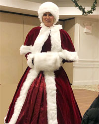 bell of the ball costume mrs santa suit