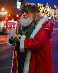 victorian santa suit night lights
